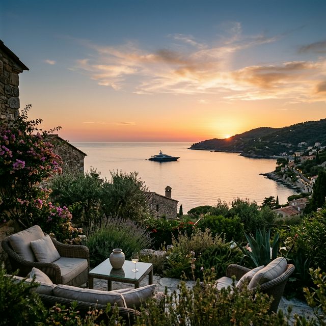 Ibiza sunset landscape